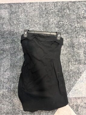 wild fable Black Strapless Sheath Dress